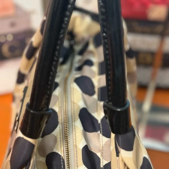 Kate Spade Black and Cream Polka Dot Shoulder Bag - Picture 7 of 12